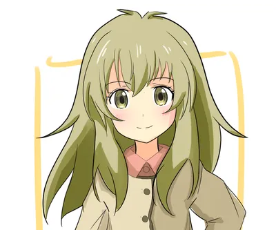 Itsuka Yukihira Deaimon Abstract Wallpaper 4K 3416x2847 Itsuka, Yukihira, From, Deaimon, Anime, Portrait, With, Long, Green, Hair, Warm, Smile, White, Gray, Square, QHD