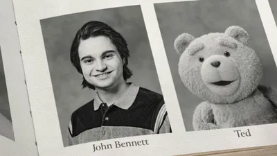 Black White Yearbook Headshots Black/Dark Wallpaper 4K 2000x1125 Hd, Pc, Desktop, Wallpaper, Showing, Black-and-white, Yearbook, Headshots, John, Bennett, Ted, Show, White, Ultrawide, Full HD