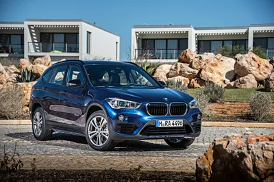 Sleek Blue Wallpaper Cars Wallpaper 4K 4096x2726 A, Blue, Bmw, X1, Suv, Parked, On, Stone, Driveway, Modern, Houses, Large, Pink, Gray, Ultrawide, 4k