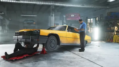 Bold Grand Wallpaper Cars Wallpaper 4K 3840x2160 Grand, Theft, Auto, Vi, Video, Game, 4k, Ultra, Mechanic, Inspects, Raised, Yellow, Gray, Ultrawide