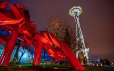 Vivid Man Wallpaper Space Wallpaper 4K 1680x1050 Man, Made, Space, Needle, Hd, Desktop, Wallpaper, Red, Ultrawide