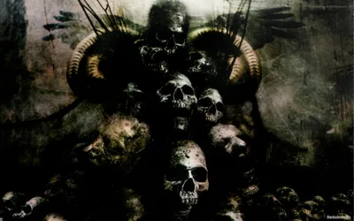 Dark Dark Wallpaper Black/Dark Wallpaper 4K 1680x1050 Dark, Horror-themed, Hd, Pc, Desktop, Wallpaper, Featuring, A, Haunting, Pile, Skulls, Shadowy, Gray, White, Ultrawide