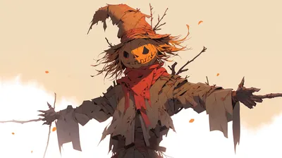 Golden Halloween Wallpaper Nature Wallpaper 4K 2912x1632 Hd, Halloween, Desktop, Wallpaper, Featuring, A, Spooky, Scarecrow, Jack-o, 039, Lantern, Head, White, Ultrawide, QHD