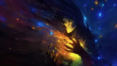 Golden Dark Wallpaper Black/Dark Wallpaper 4K 1920x1080 Dark, Fantasy, Hd, Wallpaper, Depicts, A, Shadowy, Cloaked, Figure, Glowing, Eyes, Clutching, Orange, Purple, Yellow, Ultrawide, Full HD