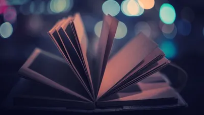 Open Book Pages Abstract Wallpaper 4K 1920x1080 An, Hd, Desktop, Wallpaper, Featuring, Open, Book, Pages, Fanned, Out, Against, Blurred, Gray, Ultrawide, Full HD