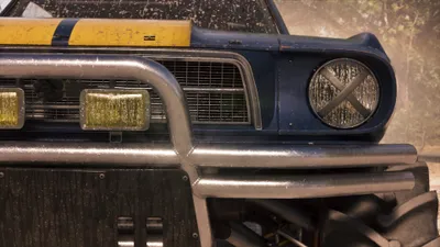 Gritty Close Weathered Car Grille Cars Wallpaper 4K 3840x2160 Gritty, Close-up, Of, A, Weathered, Car, Grille, Bumper, Headlight, Grand, Theft, Auto, Gray, Ultrawide, 4k