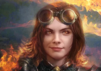Chandra Nalaar Magic Fantasy Wallpaper 4K 2000x1414 Hd, Desktop, Wallpaper, Featuring, Chandra, Nalaar, From, Magic, Gathering, Brown, Hair, Gray, Landscape, Full HD