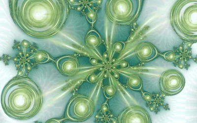 Moody Abstract Wallpaper Abstract Wallpaper 4K 2560x1600 Abstract, Fractal, Design, With, Luminous, Green, And, Gold, Patterns, Radiating, Center, Creating, Gray, Ultrawide, QHD