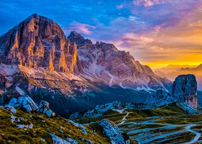 Vibrant Sunrise Illuminating Nature Wallpaper 4K 3000x2143 Hd, Desktop, Wallpaper, Showcasing, A, Vibrant, Sunrise, Illuminating, Rugged, Mountain, Peaks, Winding, Red, Yellow, Landscape, QHD