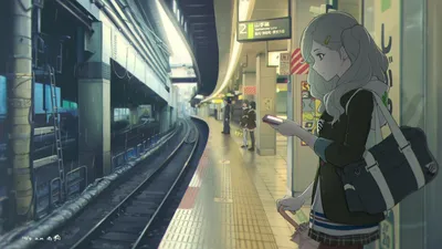 Radiant Ann Wallpaper Technology Wallpaper 4K 2048x1153 Hd, Desktop, Wallpaper:, Featuring, Ann, Takamaki, From, Persona, Depicted, Train, Station, Engrossed, Gray, Ultrawide, Full HD