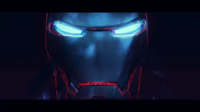 Close Iron Man Glowing Tech Black/Dark Wallpaper 4K 1920x1080 Close-up, Of, Iron, Man's, Glowing, High-tech, Helmet, Against, Man, 039, Dark, Movie, Brown, White, Ultrawide, Full HD
