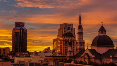 Bright California Wallpaper World Wallpaper 4K 3840x2160 California, Sacramento, Sunset, Architecture, Building, Temple, Man, Made, City, Desktop, Brown, Ultrawide, 4k