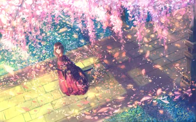 Sleek Anime Wallpaper Abstract Wallpaper 4K 1920x1193 Anime, Girl, In, A, Red, Dress, Holding, Katana, Standing, Stone, Path, Surrounded, White, Ultrawide, Full HD
