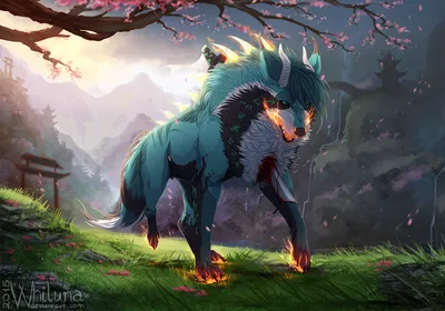 Radiant Fantasy Wallpaper Nature Wallpaper 4K 1500x1050 A, Stunning, Hd, Fantasy, Wallpaper, Featuring, Majestic, Wolf, Glowing, Elements, Set, Against, Brown, Black, Landscape