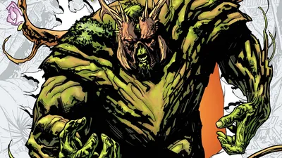 Comic Swamp Thing Abstract Wallpaper 4K 1920x1080 Comic, Swamp, Thing, Hd, Desktop, Wallpaper, Background, White, Orange, Ultrawide, Full HD