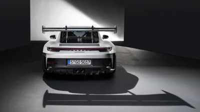 Gt3 Highlighted Dramatic Lighting Cars Wallpaper 4K 3840x2160 Hd, Desktop, Wallpaper, Featuring, A, Rear, View, Of, Porsche, 911, Gt3, Highlighted, White, Ultrawide, 4k