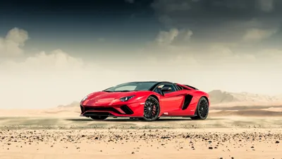 Vivid Red Wallpaper Nature Wallpaper 4K 1920x1080 Hd, Desktop, Wallpaper, Featuring, A, Red, Lamborghini, Aventador, Supercar, Parked, Desert, Landscape, White, Ultrawide, Full HD