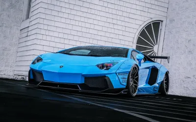 Bright Blue Wallpaper Cars Wallpaper 4K 3840x2400 Hd, Desktop, Wallpaper, Featuring, A, Stunning, Blue, Lamborghini, Aventador, Lp700-4, Supercar, Parked, Gray, White, Ultrawide, 4k