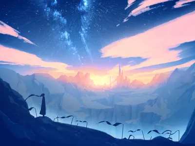 Calm General Wallpaper Abstract Wallpaper 4K 2000x1500 Wallpaper, General, 2000x1500, Blue, Black, Landscape, Full HD
