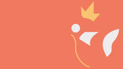 Minimalist Magikarp Pok Mon Games Wallpaper 4K 1920x1080 Minimalist, Magikarp, Pokémon, Silhouette, With, Crown, On, A, Pok, Mon, Coral, Desktop, Orange, White, Ultrawide, Full HD