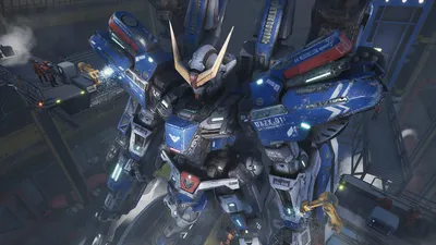 Detailed Anime Gundam Abstract Wallpaper 4K 1920x1080 Hd, Pc, Desktop, Wallpaper, Featuring, A, Detailed, Anime-style, Gundam, Mech, Futuristic, Hangar, Brown, Gray, Ultrawide, Full HD