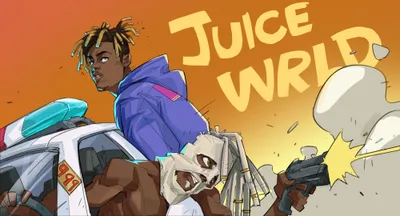 Stylized Animated Juice Wrld Dynamic World Wallpaper 4K 2000x1080 Hd, Pc, Desktop, Wallpaper, Featuring, A, Stylized, Animated, Juice, Wrld, Dynamic, Scene, Orange, Yellow, Ultrawide, Full HD