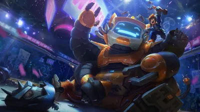 Crisp Nunu Wallpaper Games Wallpaper 4K 7680x4320 Nunu, From, League, Of, Legends, Rides, A, Large, Futuristic, Robot, Vibrant, Dynamic, Pink, Red, White, Ultrawide, 4k