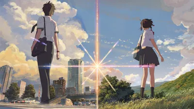 Bright Taki Wallpaper Nature Wallpaper 4K 1920x1080 Hd, Desktop, Wallpaper, Featuring, Taki, Tachibana, And, Mitsuha, Miyamizu, Your, Name, School, Gray, Ultrawide, Full HD
