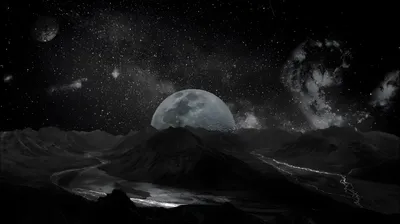 Serene Dark Wallpaper Nature Wallpaper 4K 5760x3234 4k, Ultra, Hd, Desktop, Wallpaper, Featuring, A, Dark, Night, Sky, Bright, Full, Gray, Ultrawide