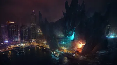 Movie Pacific Rim Giant Monster World Wallpaper 4K 1920x1080 Hd, Desktop, Wallpaper, From, The, Movie, Pacific, Rim, Featuring, Giant, Monster, Looming, Purple, Brown, Ultrawide, Full HD