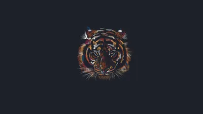 Calm Minimalist Wallpaper Minimal Wallpaper 4K 1920x1080 Hd, Desktop, Wallpaper, Featuring, A, Minimalist, Artistic, Depiction, Tiger, 039, Face, Against, Brown, Purple, Gray, Ultrawide, Full HD