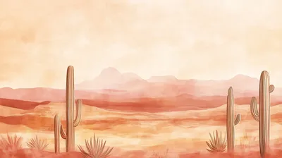 Crisp Minimalist Wallpaper Nature Wallpaper 4K 2912x1632 A, Minimalist, Desert, Landscape, In, Soft, Pastel, Tones, Featuring, Cacti, Against, Serene, White, Ultrawide, QHD