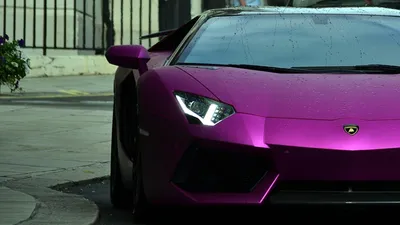 Pink Street Its Cars Wallpaper 4K 1920x1080 A, Striking, Pink, Lamborghini, Aventador, Parked, On, The, Street, Showcasing, Sleek, Design, Gray, Ultrawide, Full HD