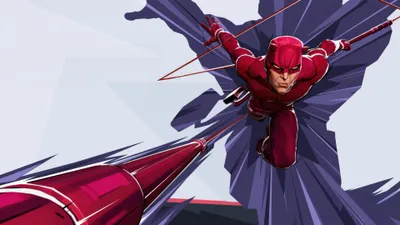 Moody Marvel Wallpaper World Wallpaper 4K 3840x2160 Marvel, Rivals, 4k, Ultra, Hd, Pc, Desktop, Wallpaper, Red-clad, Hero, Lunging, Forward, White, Ultrawide