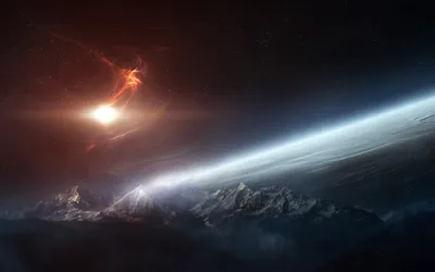 Crisp Sci Wallpaper Nature Wallpaper 4K 2560x1600 Hd, Sci‑fi, Landscape, Desktop, Wallpaper, Featuring, A, Surreal, Otherworldly, Scene, Snow-capped, Mountains, White, Gray, Brown, Ultrawide, QHD