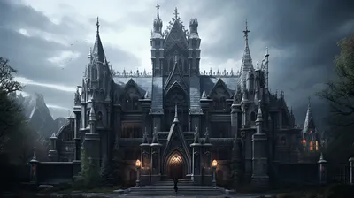 Vibrant Dark Wallpaper Black/Dark Wallpaper 4K 1927x1080 Hd, Desktop, Wallpaper, Featuring, A, Dark, Gothic, Castle, Night, Intricate, Architecture, Foreboding, White, Ultrawide, Full HD