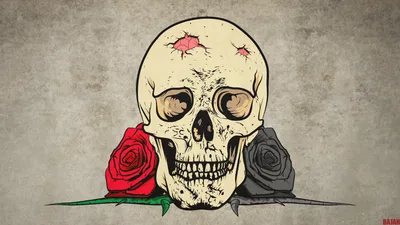 Dark Themed Skull Black/Dark Wallpaper 4K 1920x1080 Dark-themed, Hd, Desktop, Wallpaper, Featuring, A, Skull, Surrounded, Red, Black, Roses, Blending, Gray, White, Ultrawide, Full HD