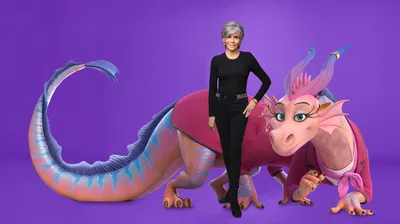 Jane Fonda Her Fantasy Wallpaper 4K 10399x5815 Jane, Fonda, And, Her, Character, The, Dragon, Orange, Ultrawide, 4k