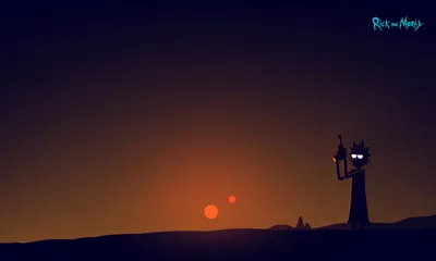 Calm Minimalist Wallpaper Nature Wallpaper 4K 2900x1740 Minimalist, Hd, Pc, Wallpaper, Of, Rick, Sanchez, Silhouette, Morty, Standing, Against, Desert, Brown, Ultrawide, QHD