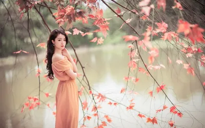 Serene Asian Woman Standing Near Nature Wallpaper 4K 2560x1600 A, Serene, Hd, Desktop, Wallpaper, Featuring, An, Asian, Woman, Standing, Near, Tranquil, White, Ultrawide, QHD