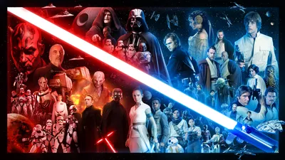 Iconic Characters Lightsabers Star Wallpaper 4K, Abstract category