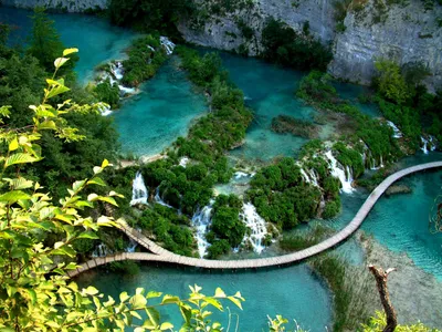 Lush Nature Plitvice Nature Wallpaper 4K 1600x1200 An, Hd, Desktop, Wallpaper, Featuring, The, Lush, Nature, Plitvice, Croatia, Vibrant, Waterfalls, Brown, Gray, Landscape