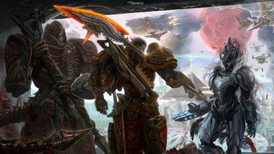 Dreamy Depicting Wallpaper Games Wallpaper 4K 1920x1080 Hd, Pc, Desktop, Wallpaper, Depicting, Warhammer, 40k, Characters, Futuristic, Armor, Amid, Dynamic, Black, Ultrawide, Full HD