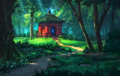 Enchanting Oriental Building Nestled Mystical World Wallpaper 4K 1920x1223 Hd, Wallpaper, Featuring, An, Enchanting, Oriental-style, Building, Nestled, Mystical, Forest, Winding, Path, Brown, Ultrawide, Full HD