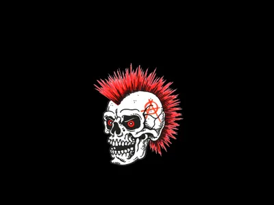 Dark Skull Vibrant Red Black/Dark Wallpaper 4K 4000x3000 A, Striking, 4k, Ultra, Hd, Wallpaper, Featuring, Dark, Skull, Vibrant, Red, Mohawk, White, Gray, Landscape