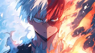 Radiant Dynamic Wallpaper Abstract Wallpaper 4K 2912x1632 Dynamic, Hd, Wallpaper, Featuring, Shoto, Todoroki, From, My, Hero, Academia, Showcasing, His, White, Ultrawide, QHD
