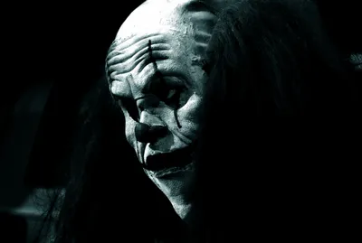 Dark Eerie Clown Black/Dark Wallpaper 4K 2896x1944 A, Dark, Eerie, Clown, Mask, With, An, Unsettling, Expression, Shrouded, Shadows, Adds, White, Landscape, QHD