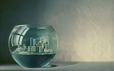 Captivating Cityscape Cleverly Manipulated World Wallpaper 4K 1920x1200 A, Captivating, Hd, Desktop, Wallpaper, Featuring, Cityscape, Cleverly, Manipulated, Into, Glass, Bowl, Gray, Ultrawide, Full HD