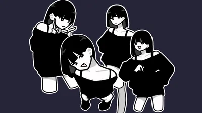Dreamy Anime Wallpaper Abstract Wallpaper 4K 2560x1440 Anime, 2560x1440, Black, White, Ultrawide, QHD