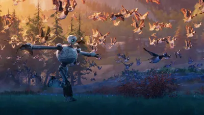 Captivating Movie Wild Nature Wallpaper 4K 3840x2160 A, Captivating, 4k, Ultra, Hd, Wallpaper, From, The, Movie, Wild, Robot, Featuring, Gray, Orange, Ultrawide